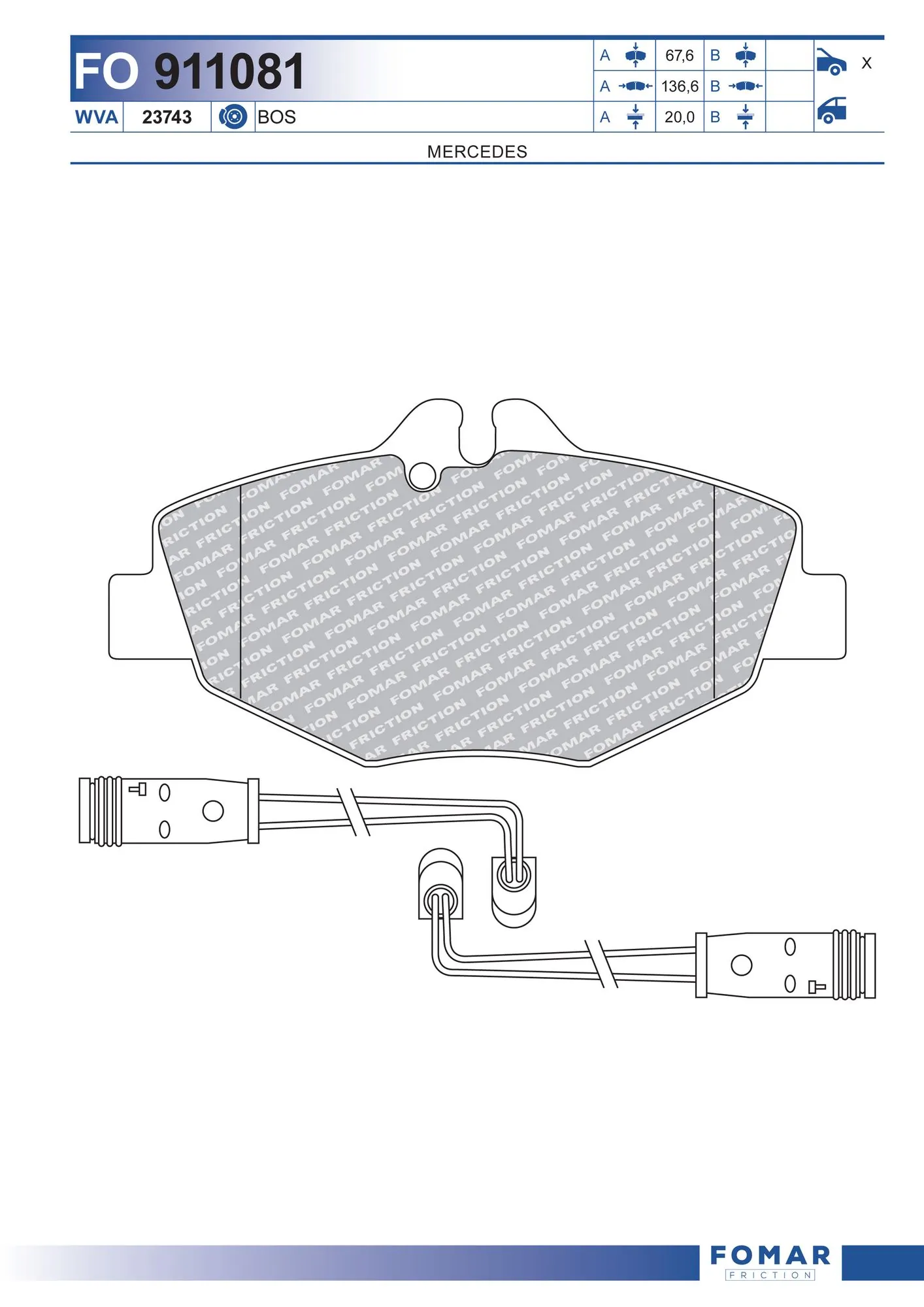 Brake Pad Set, disc brake